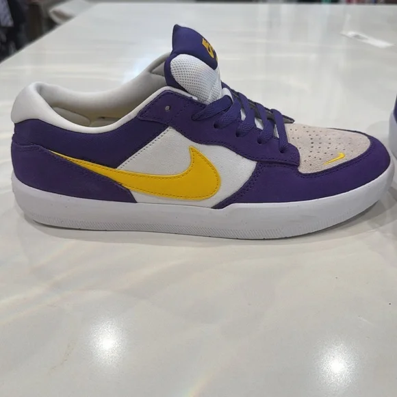 Never been worn. Purple and Gold Nikes - Picture 3 of 7